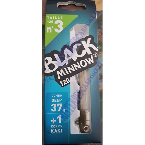 Black minnow 120 n.3  37g Combo deep color kaki-