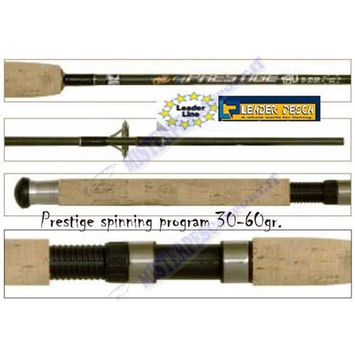 canna da spinning prestige 210 leder pesca 30-60gr