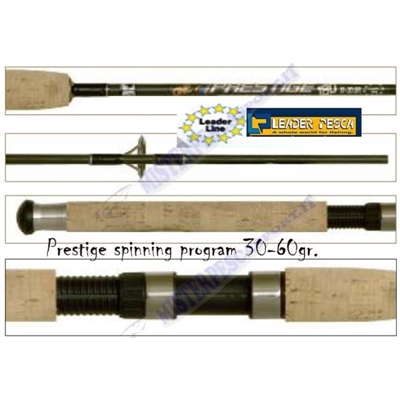 canna da spinning prestige 210 leder pesca 30-60gr