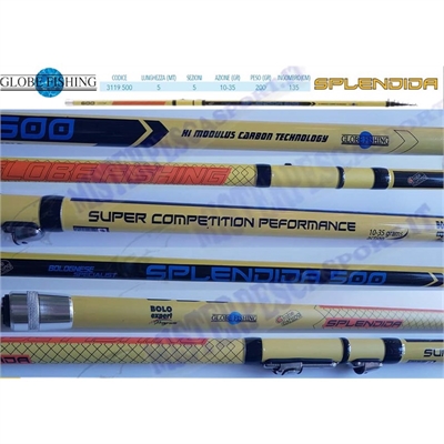 Canna Bolognese Splendida globe fishing 5 mt carbonio alto modulo-1