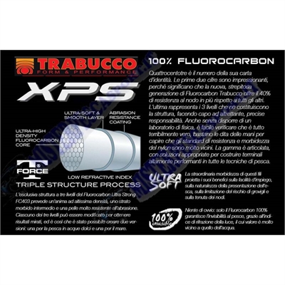 monofilo trabucco t force xps fluoro carbon prospetto info-