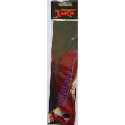 Filamenti Luminous Tinsel metal slices per esche da traina e streamer cm.25 colore rosso (3)