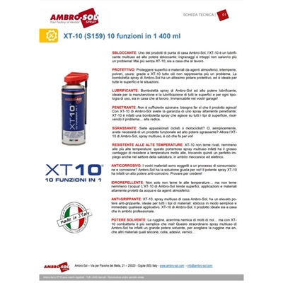 lubrificante sbloccante multiuso XT 10 Ambro-sol 400ml--