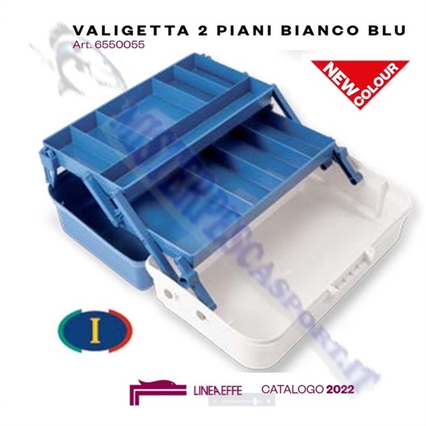 Valigetta Plastica Panaro a 2 ripiani a scomparti porta accessori pesca