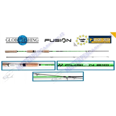 canna da spinning globe fishing  Fusion in carbonio
