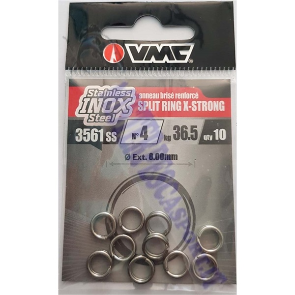 anellini Split ring strong  acciaio inox N.4