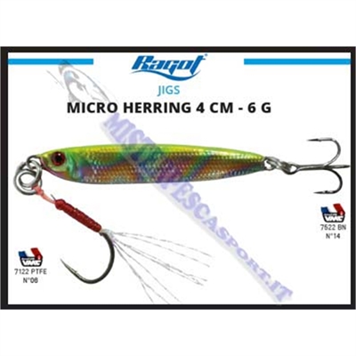 micro jig herring ragot-ch-rg2421002 color CH  Chartreuse ri