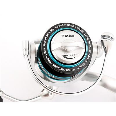 mulinello trabucco Krius 3500 SW pesca in mare fiumi laghi bolognese inglese spinning