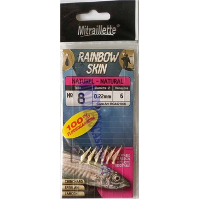 Pro Sabiki filose Ragot Mitraillette rainbow skin, pesca da barca a bolentino, per sugarelli, sgombri, palamite, tonnetti, sarde