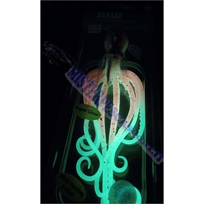SAVAGE-GEAR-3D-OCTOPUS-BROWN-GLOW Savage Salt 3D Octopus 20Cm 185G pesca a slow pitch, vertical jigging, traina, pesca alla cern