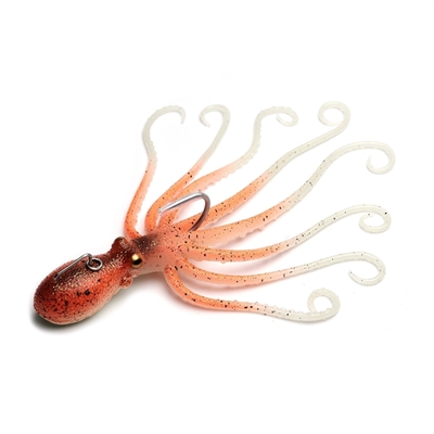 SAVAGE-GEAR-3D-OCTOPUS-BROWN-GLOW Savage Salt 3D Octopus 20Cm 185G pesca a slow pitch, vertical jigging, traina, pesca alla cern