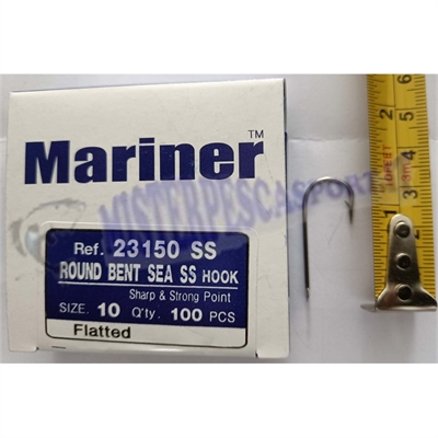 ami Mariner serie 23150 SS n. 10 acciaio inox  sea hook flatted dualtin  pesca palamito palangaro bolentino barca