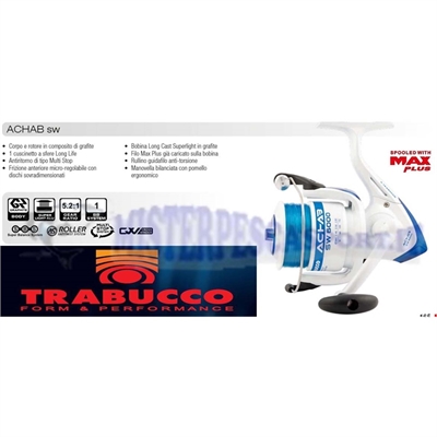 Mulinello Trabucco Achab SW 6000 pesca a surf casting, bolentino mare barca 2 