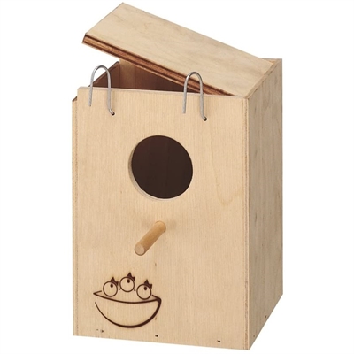 cassettina Nido legno per inseparabili o esotici, cocorite