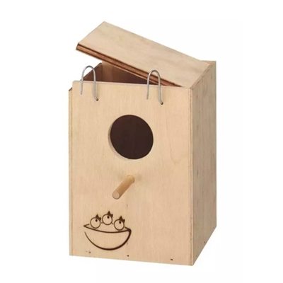 cassettina Nido legno per canarini,  inseparabili o esotici, cocorite