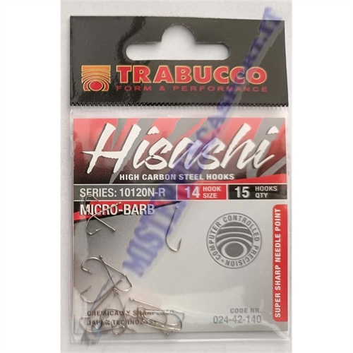 Amo trabucco Hisashi serie 10120N-3 Micro Barb high carbon pesca alla bolognese con bigattini b