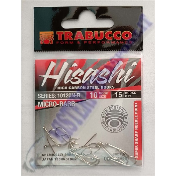 Amo trabucco Hisashi serie 10120N-3 Micro Barb high carbon pesca alla bolognese con bigattini r