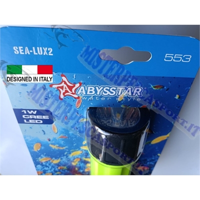torcia sea lux 2 abysstar pesca sub snorkeling escursione notturna