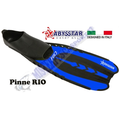 pinne Rio Abysstar nuoto, subacquea, snorkeling colore blu nero