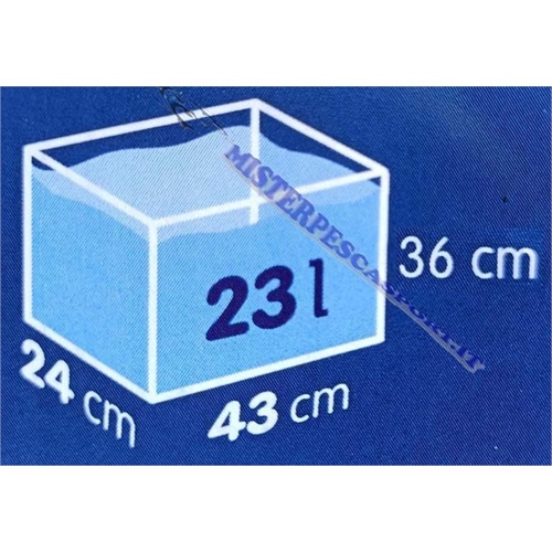 Acquario acquafriend top vision per pesci tropicali di acqua salata e dolce,  pesci rossi pesci gatto rettilario mis