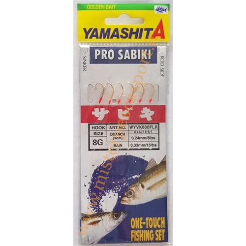 Yamashita Pro sabiki WYVK600FLR Punto rosso r
