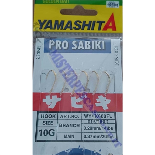 Filosa pro sabiki yamashita  WYVK600 amo n.10G pesca bolentino al sugallo, sgombri, palamiti, pesca tailandese