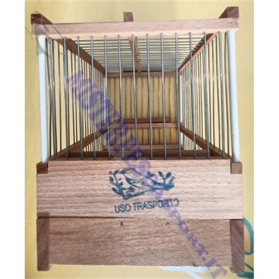 gabbia artigianale  in legno superciciarella base alta Trasporto uccelli