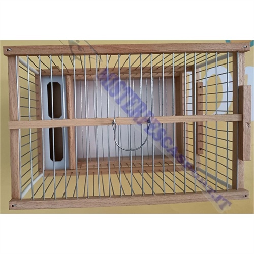 gabbia artigianale  in legno superciciarella base alta Trasporto uccelli canarini, cardellini major