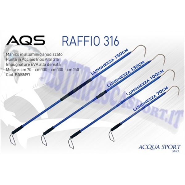 Raffio aqs 316L Punta in Acciaio AISI 316