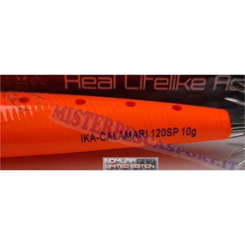 artificiale calamari Nomura Ika limited edition col. 991 fluo orange whit stripes pesca a seppia e calamari