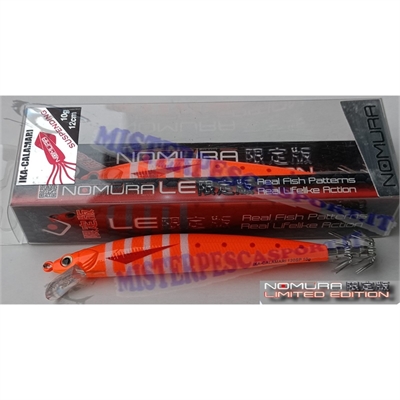 artificiale calamari Nomura Ika limited edition col. 991 fluo orange whit stripes pesca a calamari