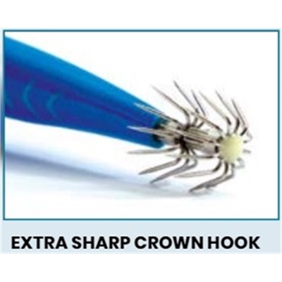 artificiale calamari Nomura Ika limited edition col. fuo yellow whit stripes doppia corona