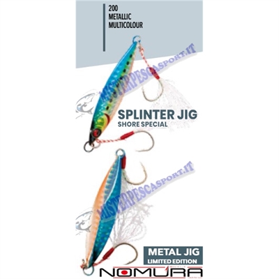 artificiale nomura splinter jig shore-special  metallic multicolor stripes