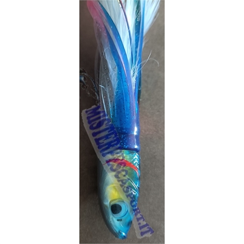 testa piumata big game lure col. 711 pesca a traina per tonnetti, lampuga, ricciole. palamite spigole