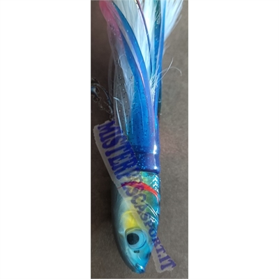 testa piumata big game lure col. 711 pesca a traina per tonnetti, lampuga, ricciole. palamite spigole