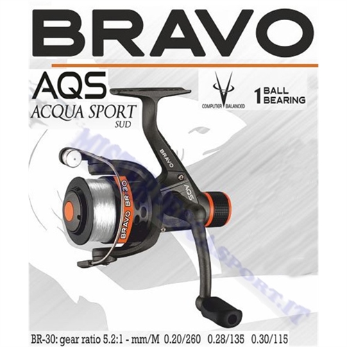 mulinello Aqs BT 30 pesca a bolognese, surf casting, spinning, Bolentino