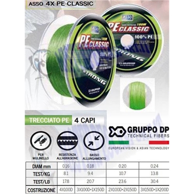 Trecciato Asso PE Classic 4 capi