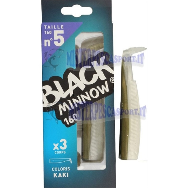 Corpo ricambio black minnow 160 n.5 color kaki x 3 pezzi