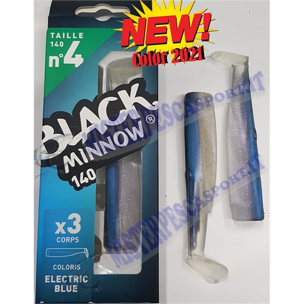 Corpi black minnow 140 n. 4  fiiish  x 3 pezzi niovo color electric blue