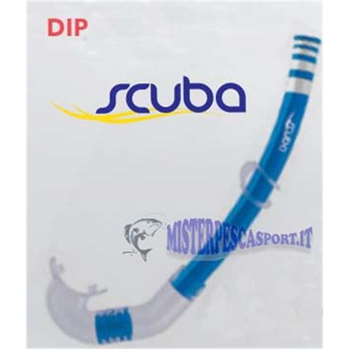 tubo boccaglio respratore da snorke col.CLEAR BLUE-