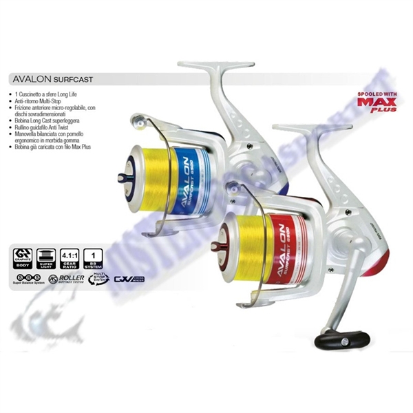 Mulinello Trabucco Avalon surfcast 6500  Blue pesca a surf casting, bolentino mare