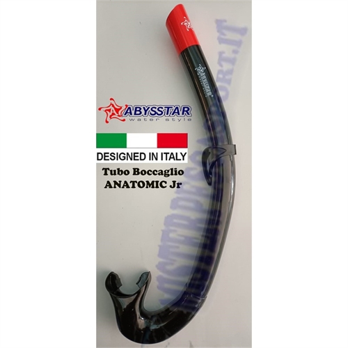 Tubo anatomic-jr abysstar snorkeling nuoto pesca subacquea apnea colore nero-1
