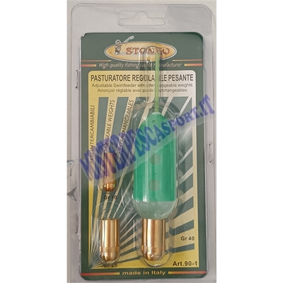 Pasturatore regolabile stonfo pesante art. 90-1 pesca a fondo con bigattini o pastura per orate