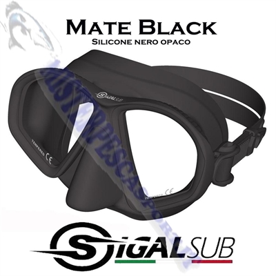 sigalsub-maschera-da-pesca-subacquea-in-silicone-mate Black-anti-glare