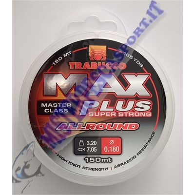 monofilo trabucco max plus super strong allround 150 mt 0,18