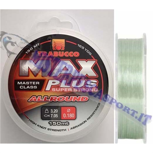 monofilo trabucco max plus super strong allround resistente all'abbrasioni