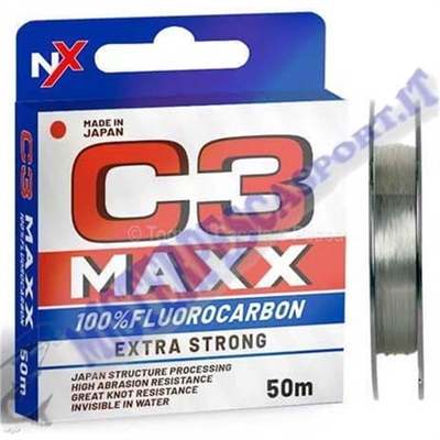 monofilo fluorocarbon colmic c3 maxx 100x100 fluorocarbon bobina da 50m