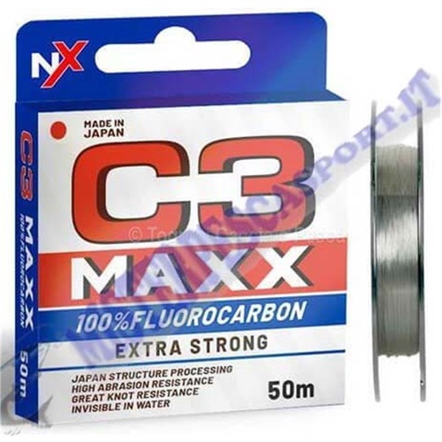 monofilo fluorocarbon colmic c3 maxx 100x100 fluorocarbon bobina da 50m