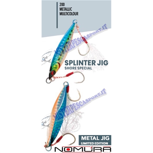 artificiale nomura splinter jig shore-special  metallic multicolor stripes