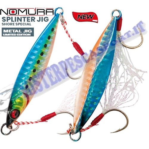 nomura splinter jig shore special metallic multicolor pesca a spinning jigging